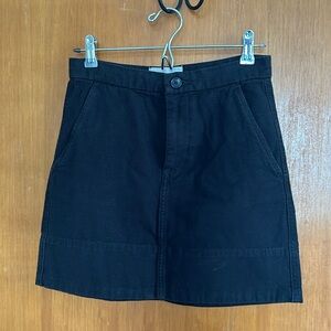 Everlane The Canvas Stamp Skirt - Black